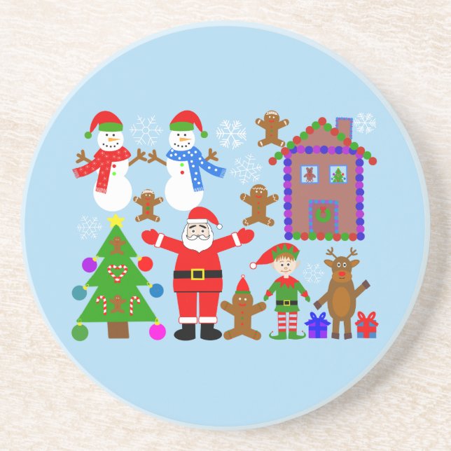 Posavasos Navidades reuniéndose #2 (Frente)