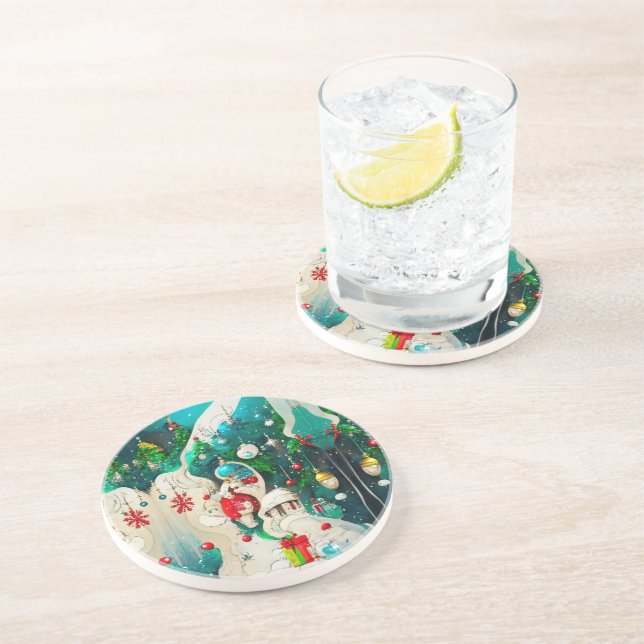 Posavasos Navidades Sandstone Coaster (Lado)