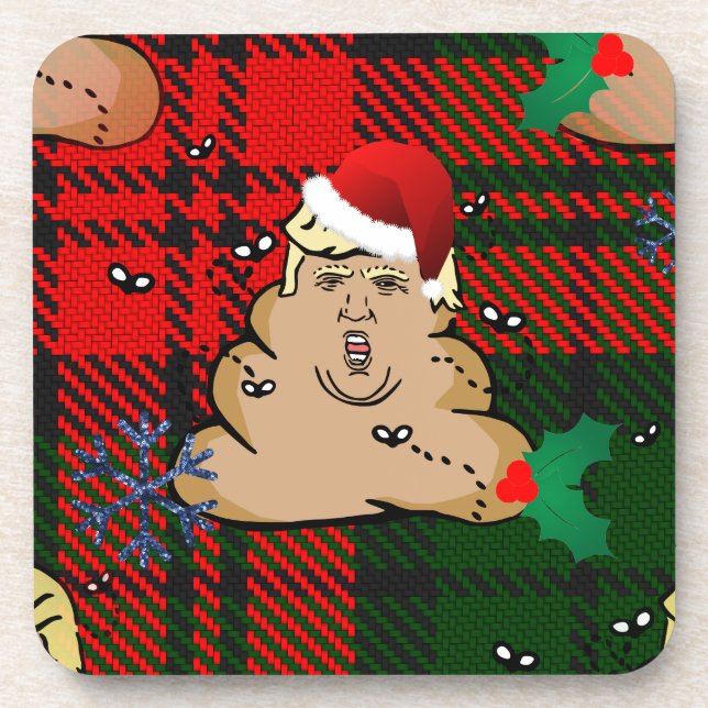 Posavasos navidades se deshacen de trump (Frente)