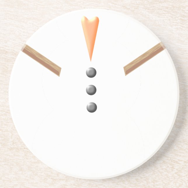 Posavasos navidades snowman (Frente)
