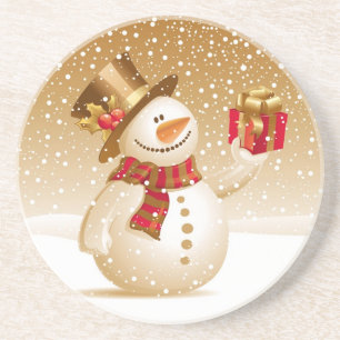 Posavasos Navidades Snowman Coaster