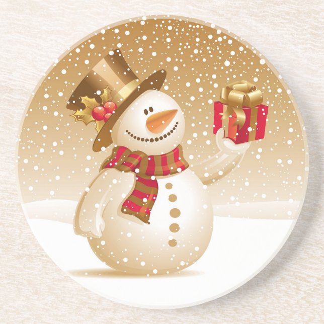 Posavasos Navidades Snowman Coaster (Frente)