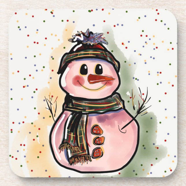 Posavasos Navidades Snowman Coasters (Frente)
