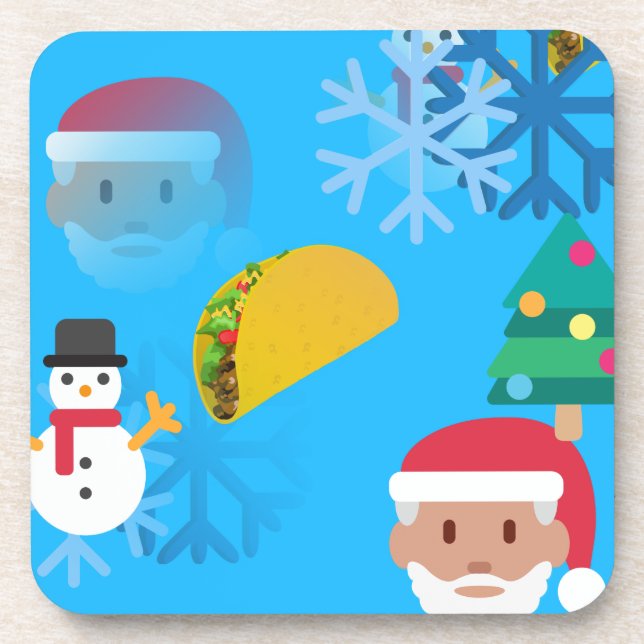 Posavasos navidades taco emoji (Frente)