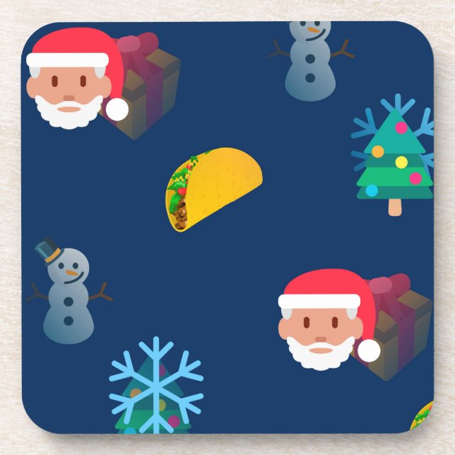 Posavasos navidades taco emoji (Frente)