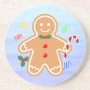 Posavasos Navidades tratan a un hombre de pan de jengibre