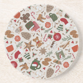 Posavasos Navidades y especias acogedores