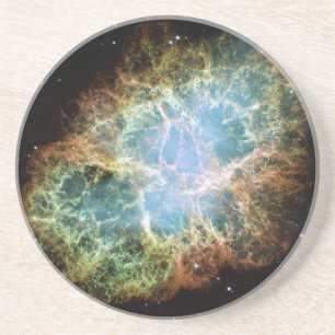 Posavasos Nebulosa de cangrejo verde azulada
