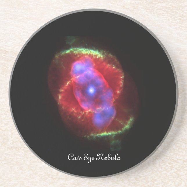 Posavasos "Nebulosa de ojos de gatos" para los aficionados a (Frente)