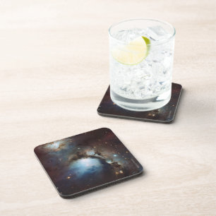 Posavasos Nebulosa Orión Astronomía azul marrón beige cielo 