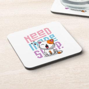 Posavasos Necesita más sueño Divertida expresión de bostez