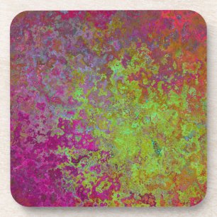 Posavasos Negrita, Colorida, Pintada De Plata, Abstrato De G