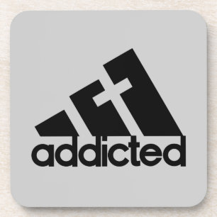 Posavasos Negro adicto