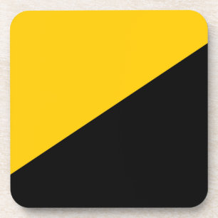 Posavasos Negro de Anarcho y amarillo capitalistas
