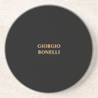 Negro Minimalista personal moderno