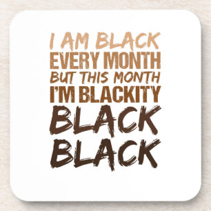 Posavasos Negro negro cada mes historia negra africana