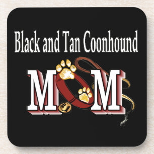 Posavasos Negro y Tan Coonhound Dog MOM