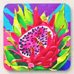 Posavasos Neon Dragon Fruit Splendor