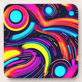 Posavasos Neon Dreamscape Art