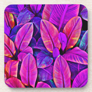 Posavasos Neon Elegance Vivid Leaf Radiance