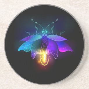 Posavasos Neon Firefly en negro