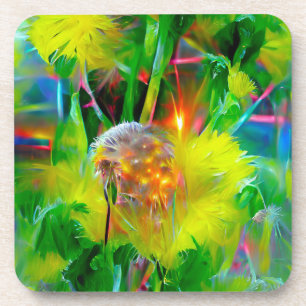 Posavasos Neon Glow Dandelions en Dream Garden