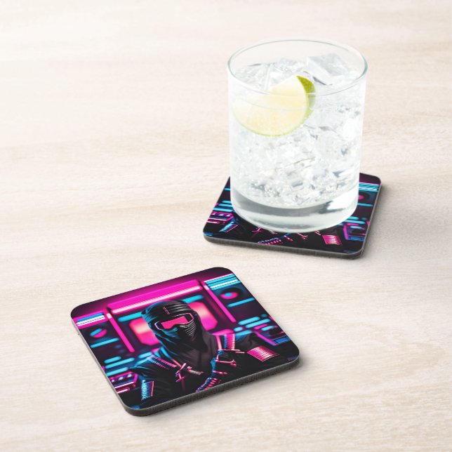 Posavasos neon ninja (Lado Derecho)