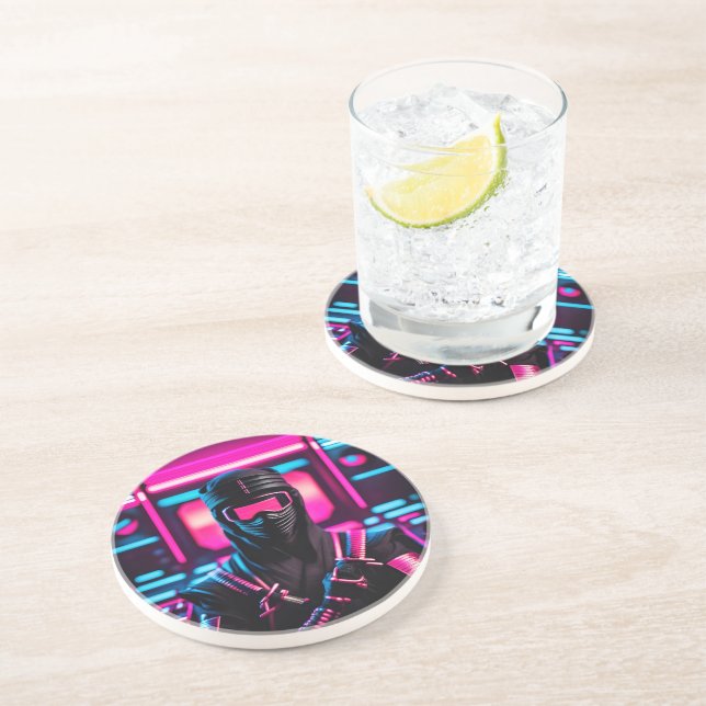 Posavasos neon ninja (Lado)