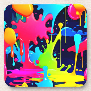 Posavasos Neon Paint Splash Dris Chaos