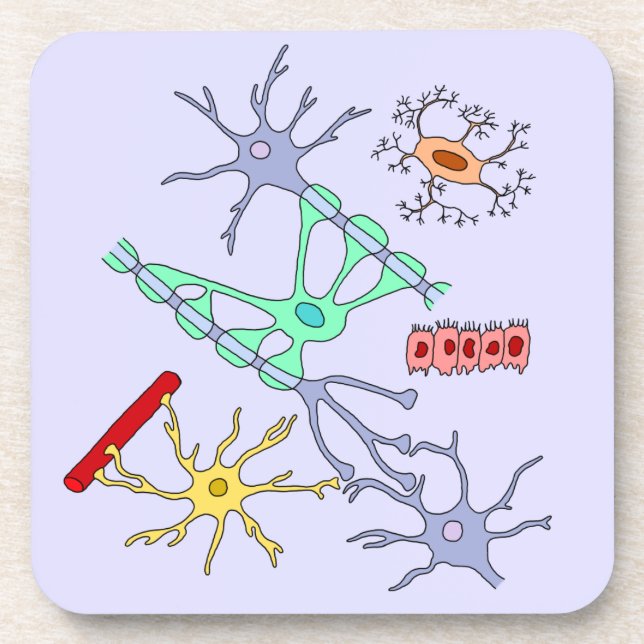 Posavasos Neuronas Y Glía (Frente)