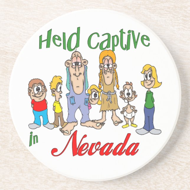 Posavasos Nevada Funny Trailer Park Sandstone Coaster (Frente)