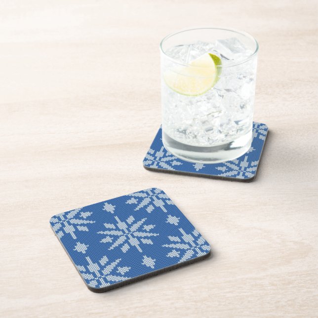 Posavasos Nevada tejida (Lado Derecho)
