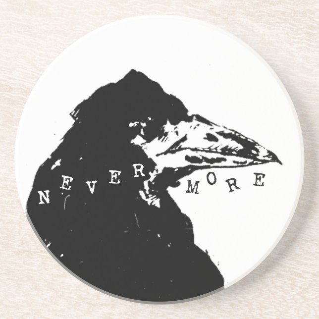Posavasos Nevermore Raven de Edgar Allan Poe (Frente)