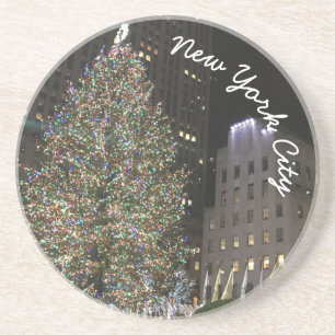 Posavasos New York City Rockefeller Center Christmas Tree NY