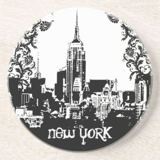 Posavasos New York Skyline Damask Coasters