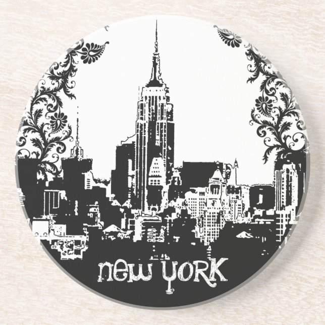 Posavasos New York Skyline Damask Coasters (Frente)