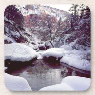 Posavasos Nieve profunda en las piscinas de Medio Esmeralda