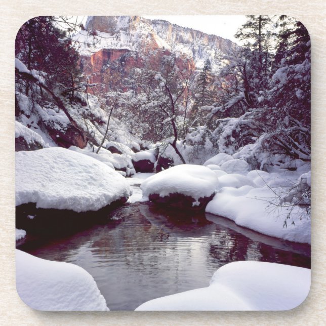Posavasos Nieve profunda en Middle Emerald Pools (Frente)
