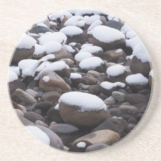 Posavasos Nieve y rocas, parque nacional Mt. Rainier (Frente)