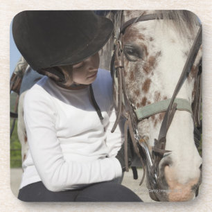 Posavasos Niña con su caballo