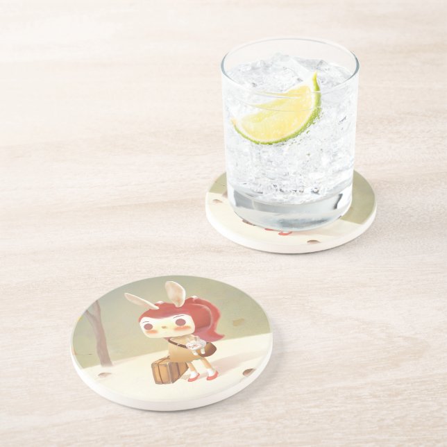 Posavasos Niña perdida en el bosque (Lado)