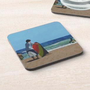 Posavasos Niño en las cisternas plásticas de la playa