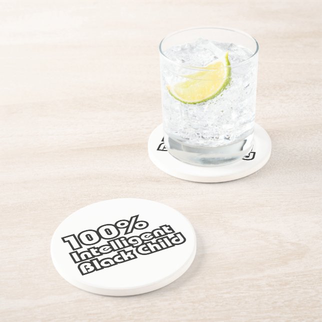 Posavasos Niño negro 100% inteligente (Lado)