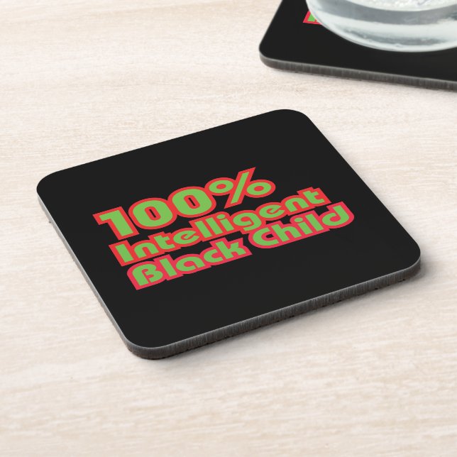 Posavasos Niño negro 100% inteligente (Lado Izquierdo)