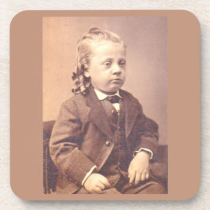Posavasos Niño victoriano de desafortunado estilo de cabello