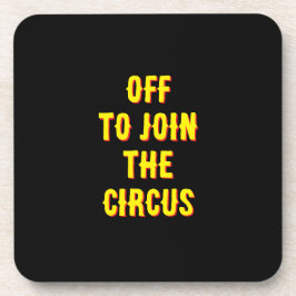 Posavasos Niños divertidos "se van a unir a la cita del circ