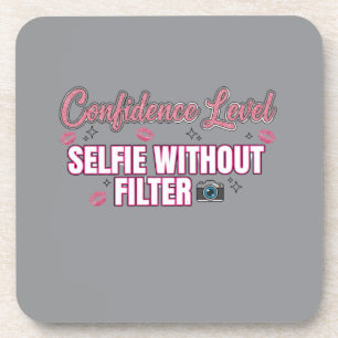 Posavasos Nivel de Confianza: Selfie Sin Filtro   Pi Diverti