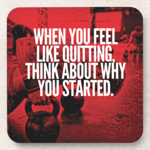 Posavasos No abandonar: entrenamiento motivacional