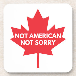 Posavasos No americano, no lo siento, escayola plástica