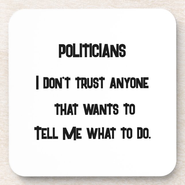 Posavasos No confío (Frente)